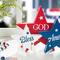 Glitzhome&#xAE; 11&#x22; Wooden Patriotic America Stars Table D&#xE9;cor